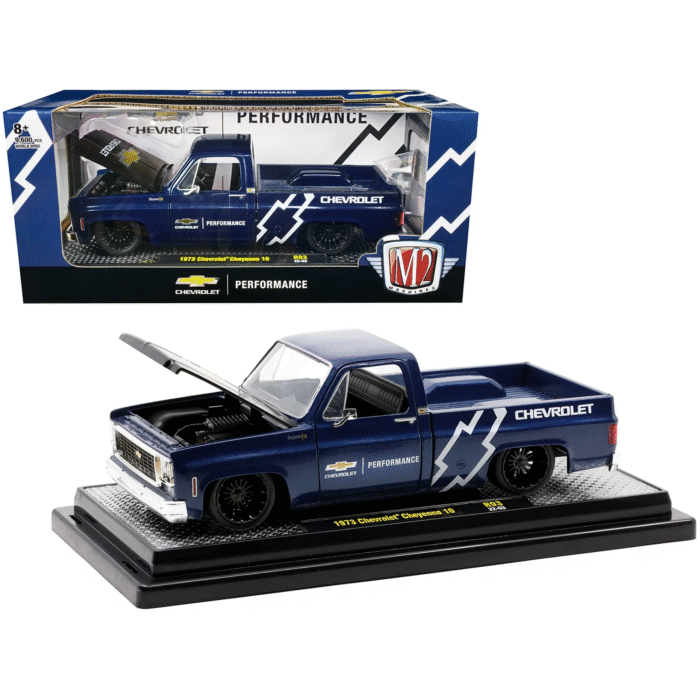 1973 Chevrolet Cheyenne 10 Truck Dark Blue 1:24