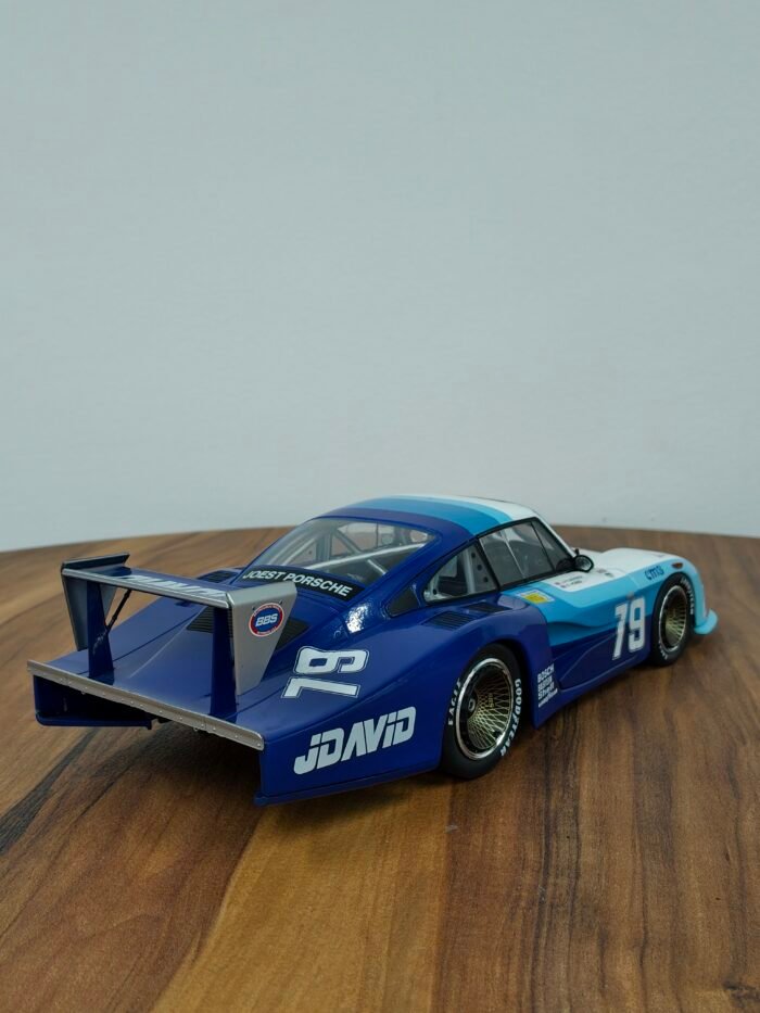 Porsche 935 MobyDick 24H Le mans 1982 blue with white 1:18 - Image 6