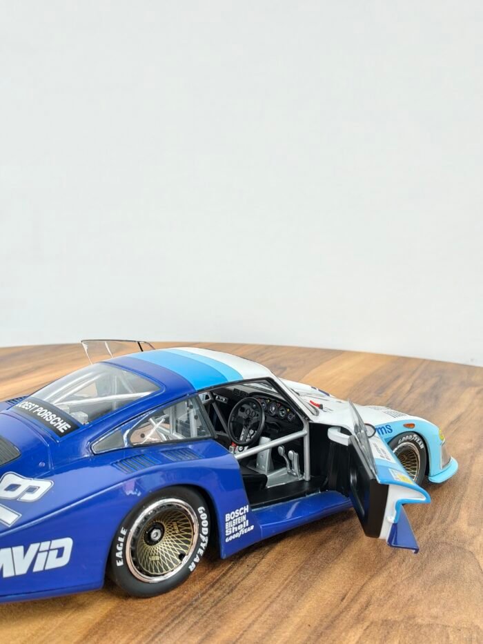 Porsche 935 MobyDick 24H Le mans 1982 blue with white 1:18 - Image 4