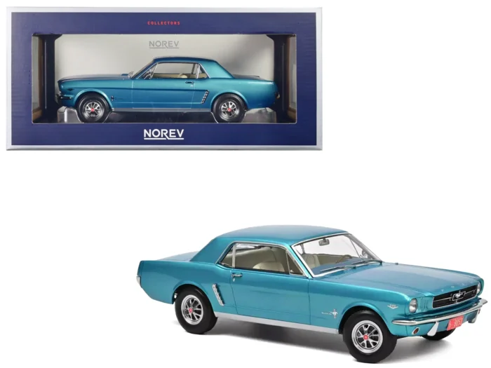 Ford Mustang Hardtop Coupe 1965 Turquoise Metallic 1:18