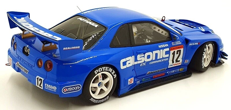 Nissan JTC 2002 Calsonic Skyline 1:18 Blue - Image 3