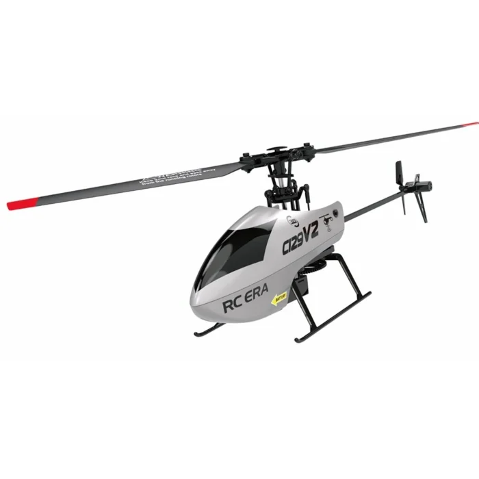 C129 V2 6-Axis Gyro 4 Channel Series Aerobatic Flight Altitude Hold Flybarless RC Helicopter RTF - Basic Remote Control with 2 Batteries Mode 1 (Right Hand Throttle) White - Image 4