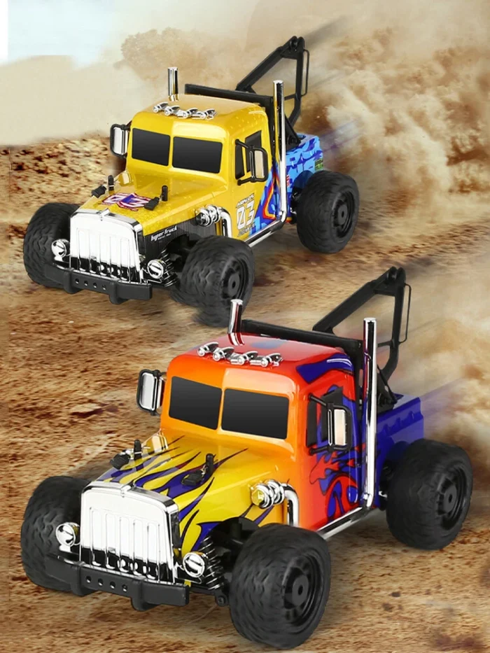 Hi Speed RC Big Wheel Drift Tow Truck 4X4 Proportional 2.4 Ghz NewFGeI 1:16 - Image 3