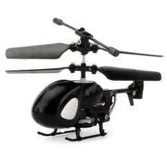 SHEMINI Mini Helicopter, QS5010, Rc Helicopters Toys for Kids & Adults, 3.5 Channel & Gyro Stabilizer, Indoor Toy for Beginners (Black)
