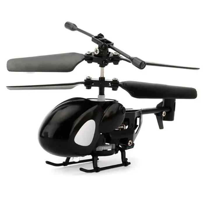 SHEMINI Mini Helicopter, QS5010, Rc Helicopters Toys for Kids & Adults, 3.5 Channel & Gyro Stabilizer, Indoor Toy for Beginners (Black)