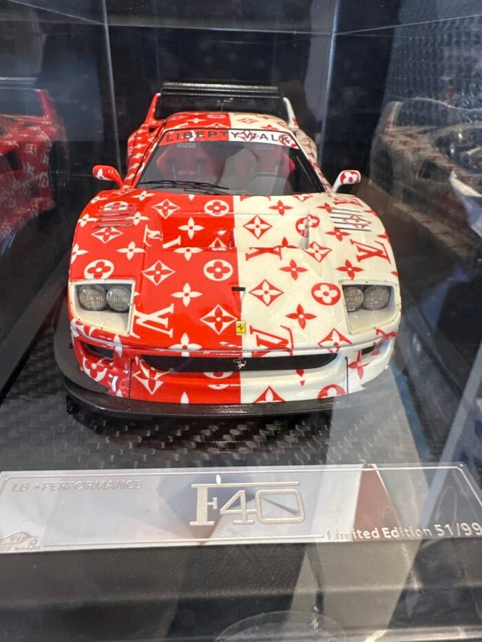 Ferrari F40 LV Decals 1:18 Red & White