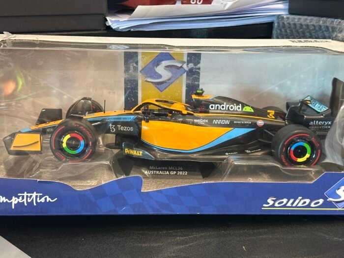 Mclaren MCL 36 Australia GP 2022 Black & Orange 1:18