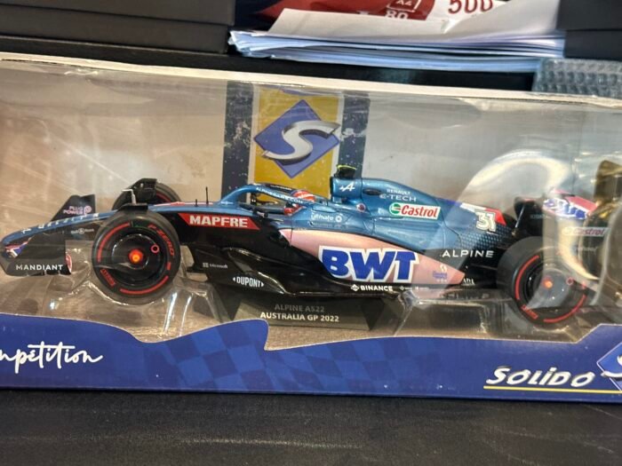 Alpine A522 Australia GP 2022 Black & Blue 1:18