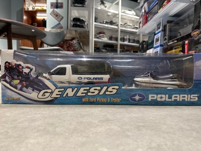 Polaris Genesis with Ford pick up & trailer 1:18 White