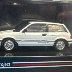 Honda Civic si 1984 White & Silver 1:64