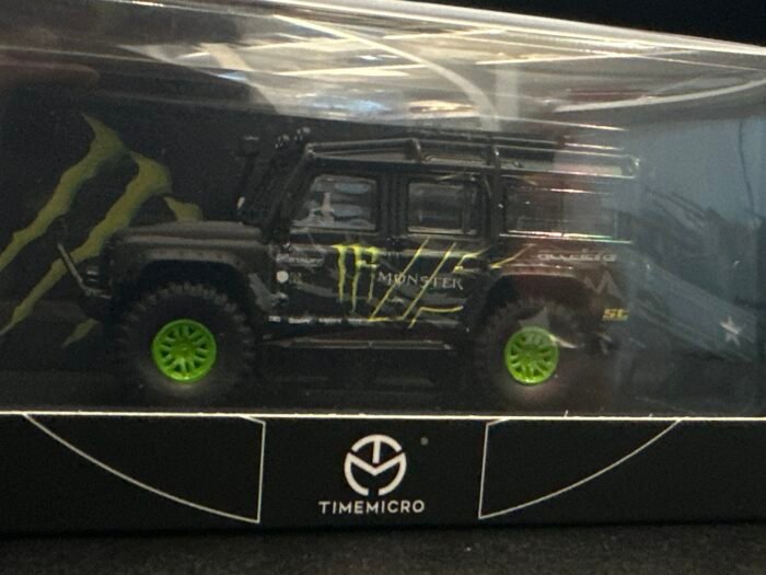 Limited Edition Land Rover Defender Monster Timemicro 1:64 Black