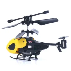 SHEMINI Mini Helicopter, QS5010, Rc Helicopters Toys for Kids & Adults, 3.5 Channel & Gyro Stabilizer, Indoor Toy for Beginners (Yellow)