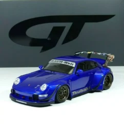 Porsche 911 993 RWB Body Kit Tsubaki 2019 Blue GT Spirit GT857 1:18 Rauh Welt