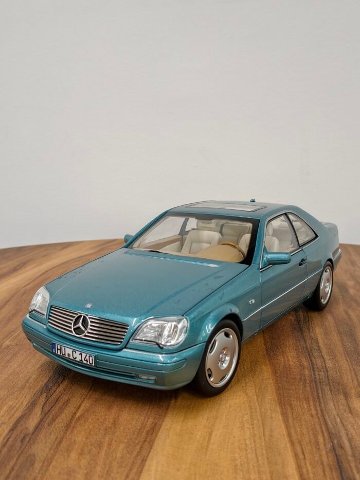 Mercedes-Benz CL600 Coupé 1997 Blue Metallic 1:18