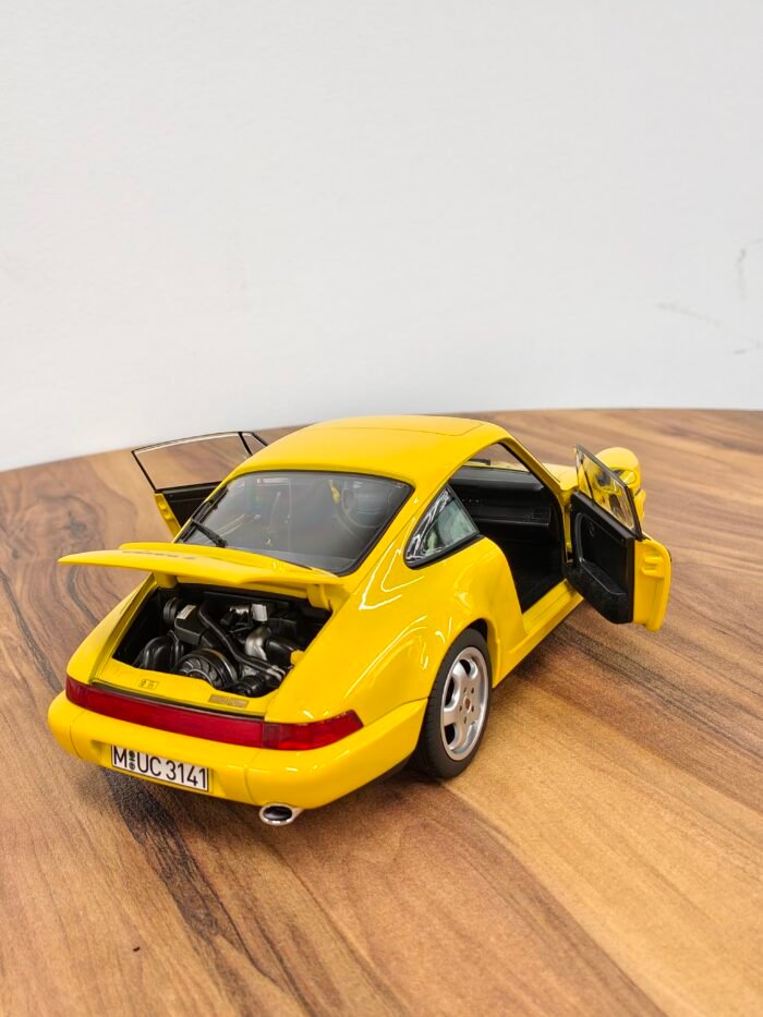 Porsche 911 Carrera 2 1990 Yellow 1:18 - Image 3