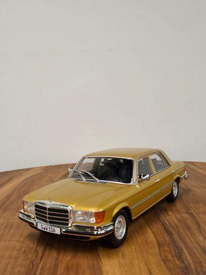 Mercedes Benz S-Class W116 Golden Yellow 1:18