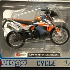 KTM 790 Adventure R Rally Motor Cycles 1:18 White & Orange