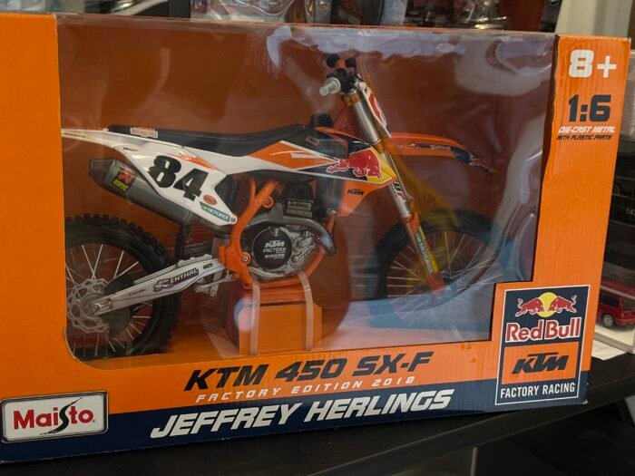 KTM 450 SX-F MotorCycles 1:6 White & Orange