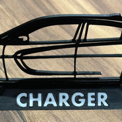 Desk Art Charger Silhouette
