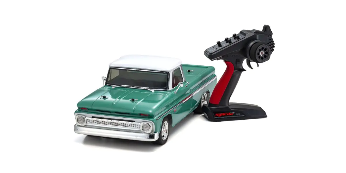 1:10 Scale Radio Controlled Electric Powered 4WD FAZER Mk2 FZ02L Series readyset 1966 Chevy® C10 Fleetside Pickup Light Green