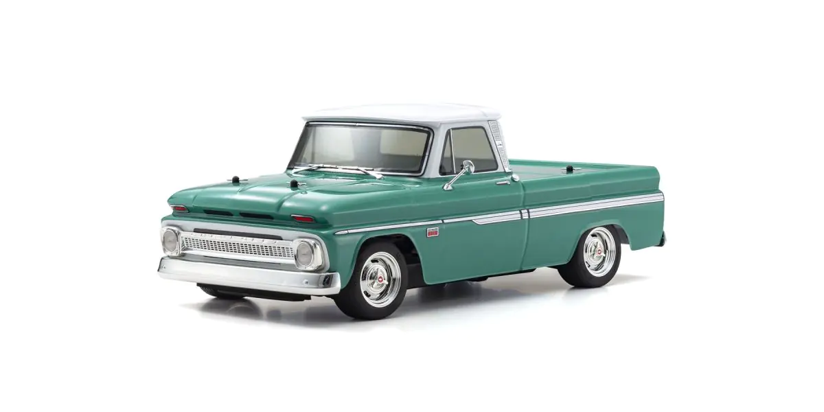1:10 Scale Radio Controlled Electric Powered 4WD FAZER Mk2 FZ02L Series readyset 1966 Chevy® C10 Fleetside Pickup Light Green - Image 2