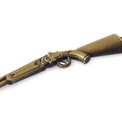 FameUs Double Barrel Rifle Miniature Key Ring