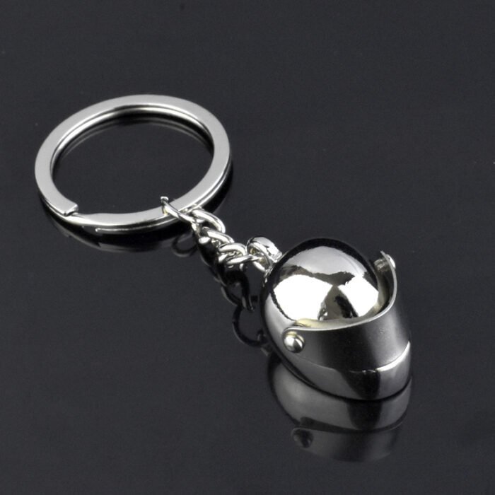 Metal Cartoon Motorcycle Helmet Keychain/helmet Key Chain - Image 5