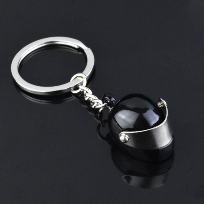 Metal Cartoon Motorcycle Helmet Keychain/helmet Key Chain - Image 6