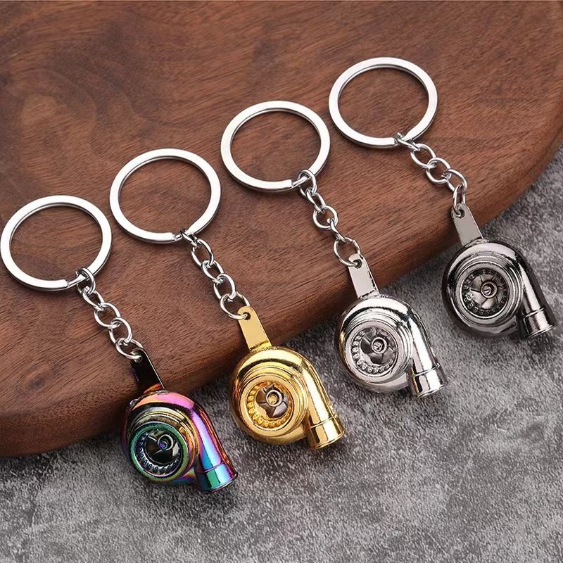 Turbo Keychain Good Stock Alloy Metal Car Keychain for Souvenir Gift Enamel Printing Wholesale Metal