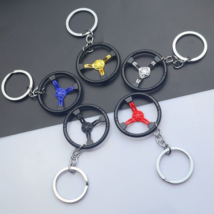 Key Chain Key Fob Car Steering Wheel Keychain Keyring Car Accessories - Image 5