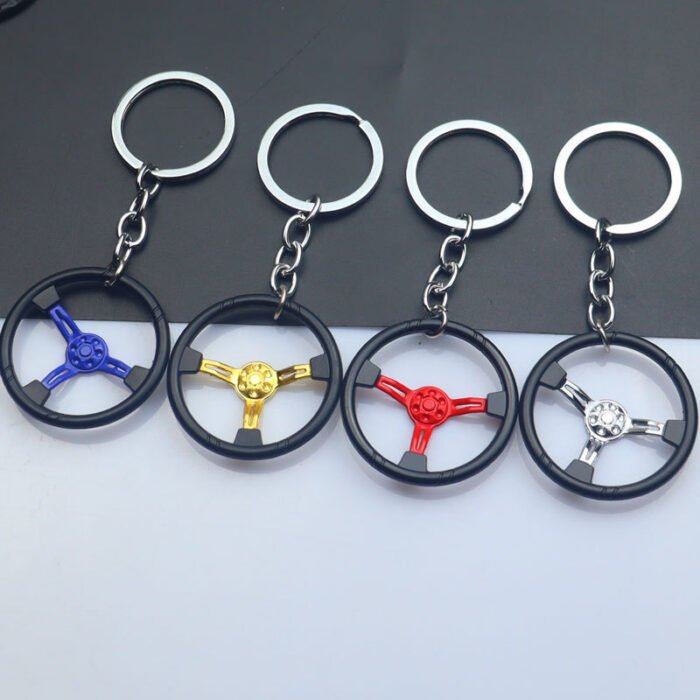 Key Chain Key Fob Car Steering Wheel Keychain Keyring Car Accessories - Image 4