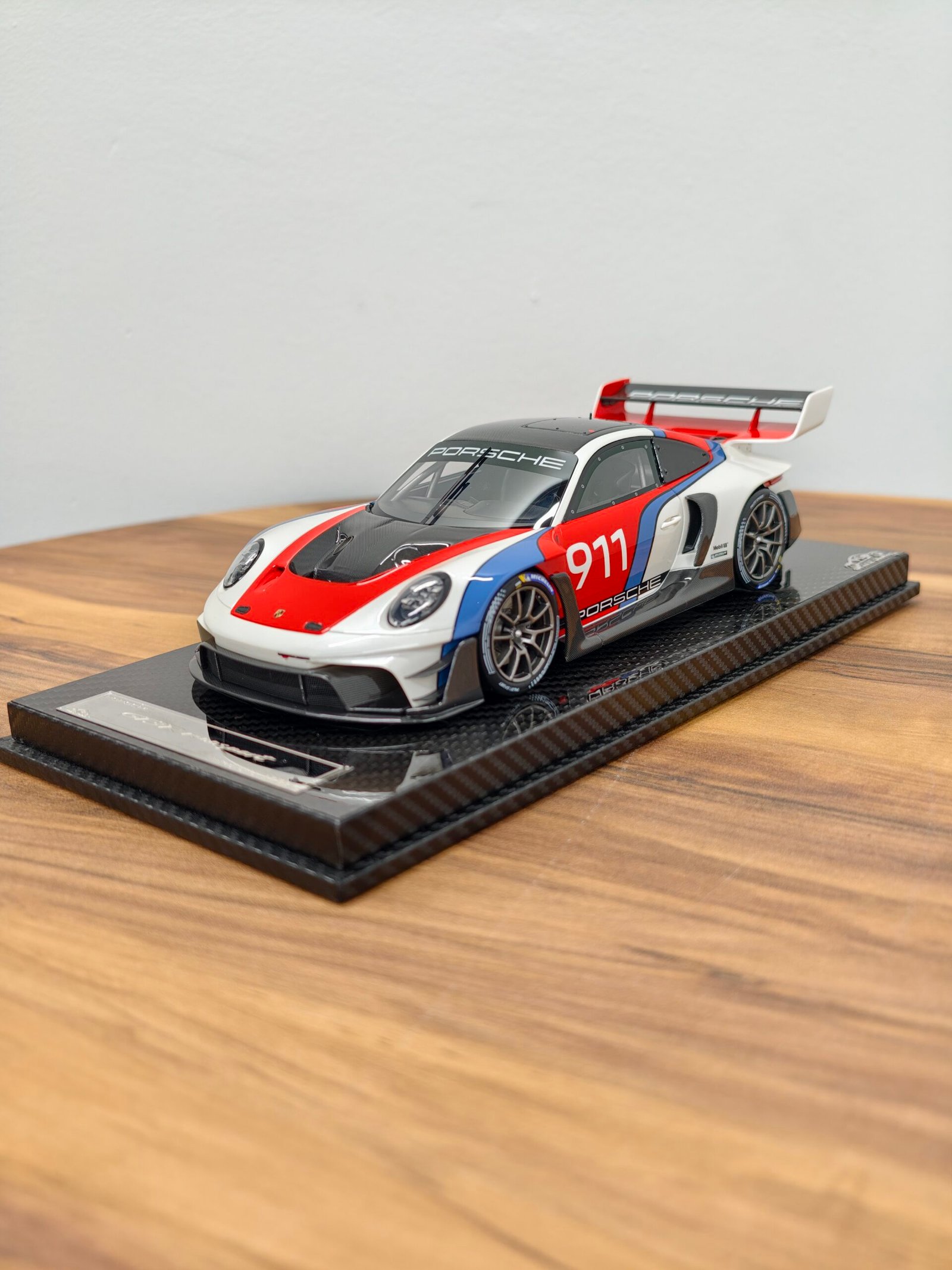 Porsche Gt3rs Rennsport Reunion Decals 1:18 White & Red & Blue