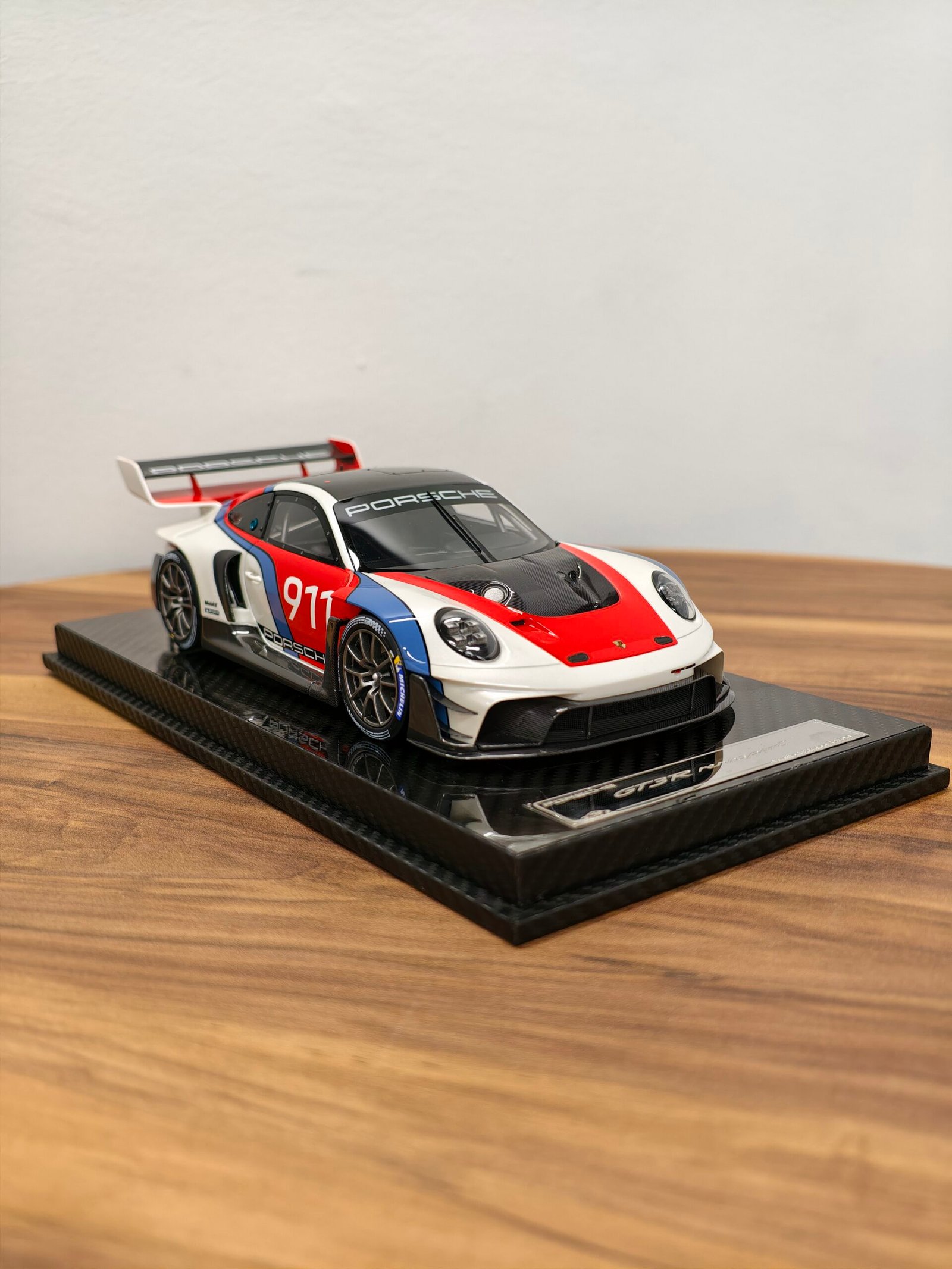 Porsche Gt3rs Rennsport Reunion Decals 1:18 White & Red & Blue - Image 2