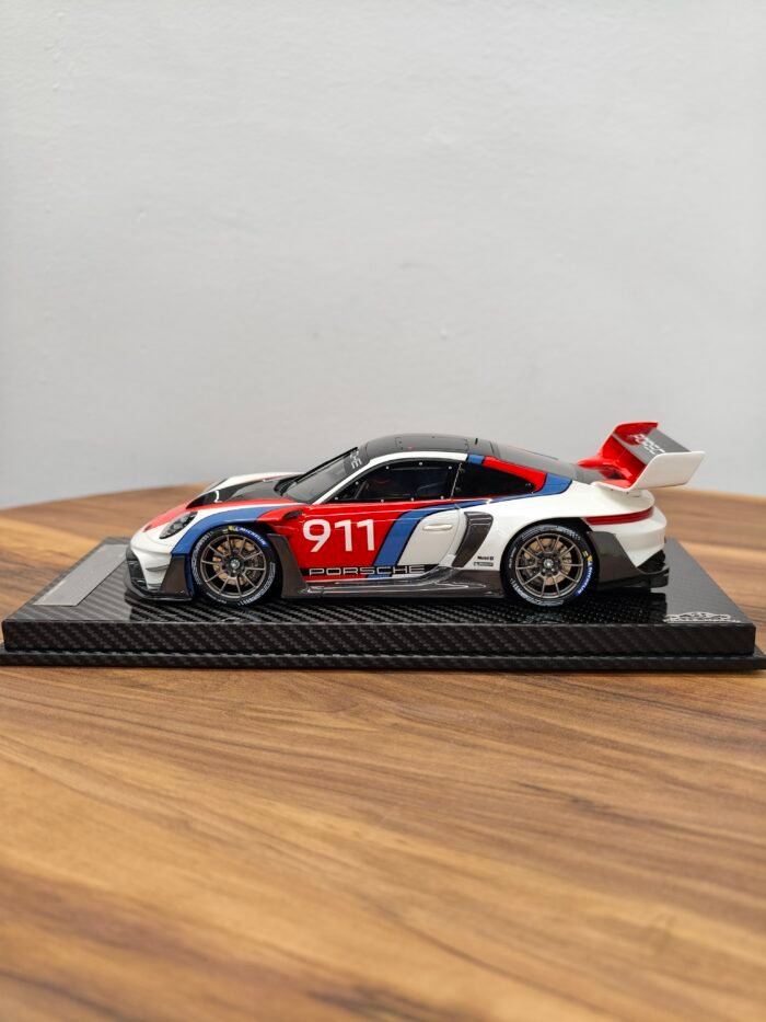 Porsche Gt3rs Rennsport Reunion Decals 1:18 White & Red & Blue - Image 3