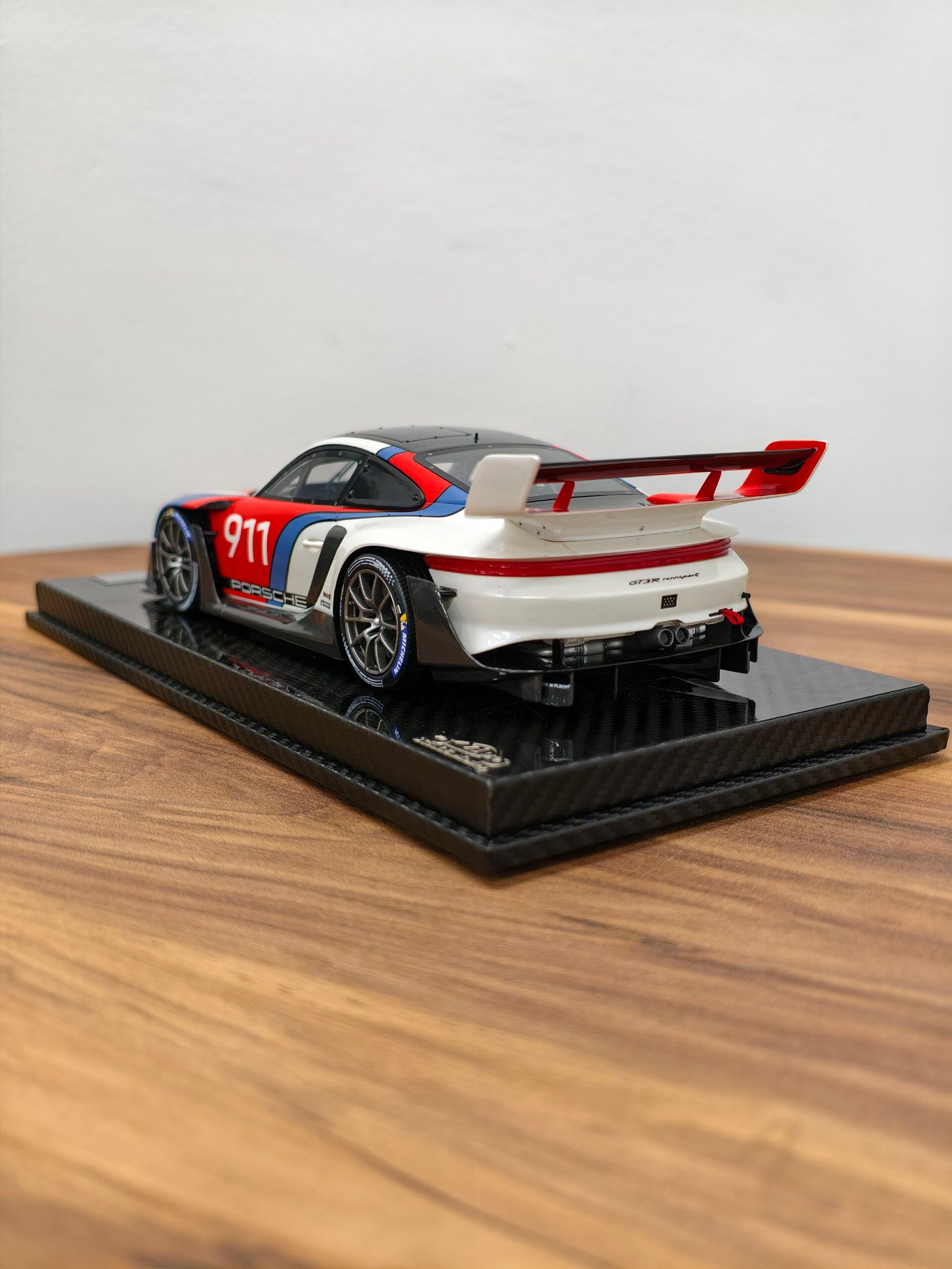 Porsche Gt3rs Rennsport Reunion Decals 1:18 White & Red & Blue - Image 4