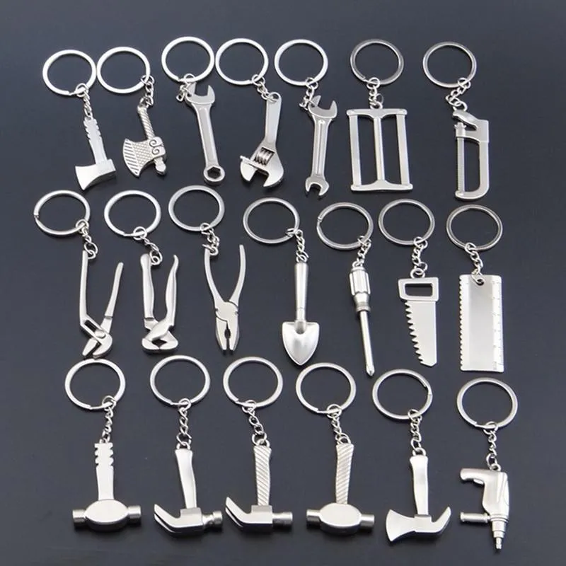 Mini Tool Keychain Set - 20 Models Metal Key Ring Attachments