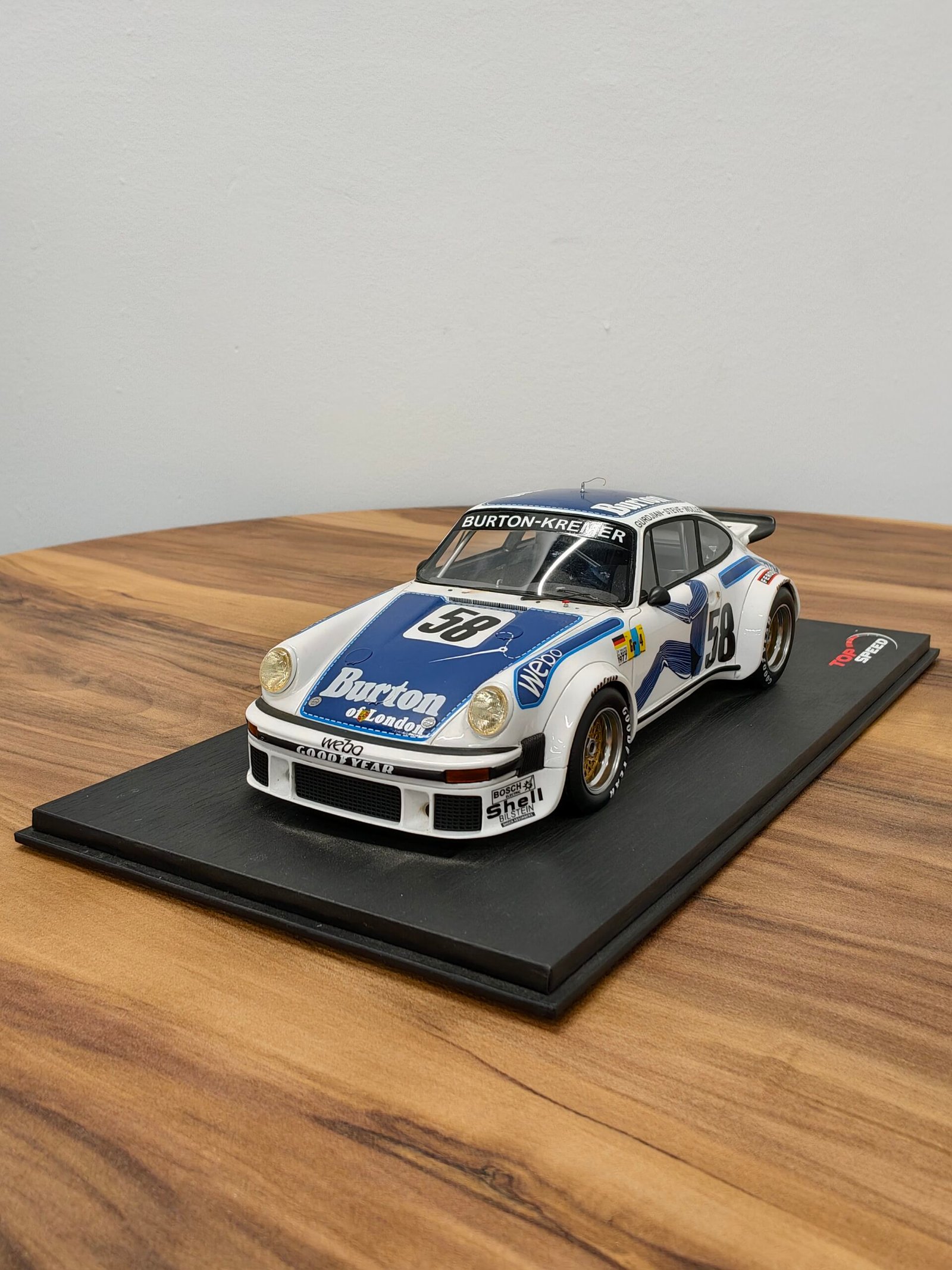 Porsche Burton Gurdjian Steve Wollek 58 White 1:18