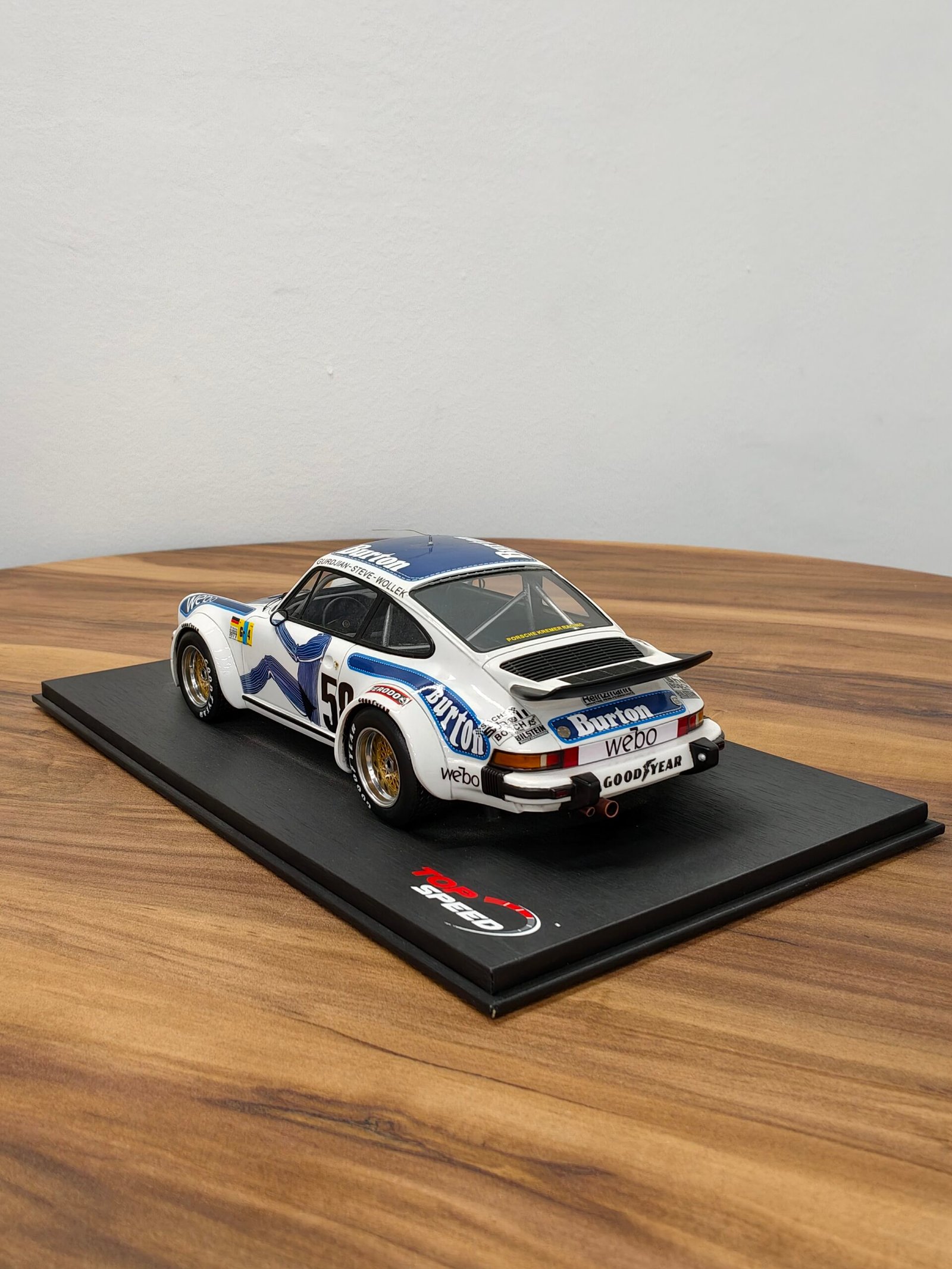 Porsche Burton Gurdjian Steve Wollek 58 White 1:18 - Image 2