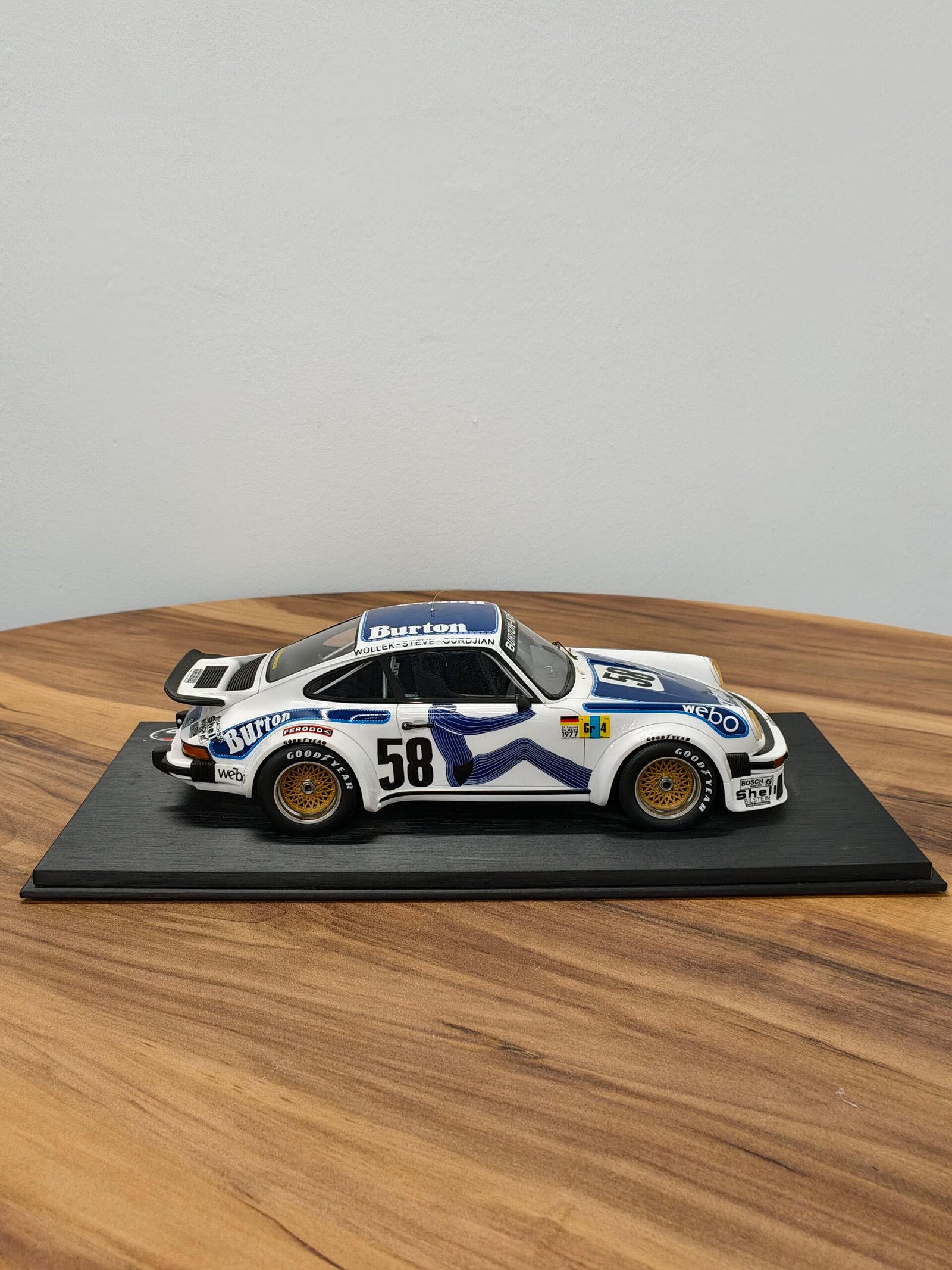 Porsche Burton Gurdjian Steve Wollek 58 White 1:18 - Image 3