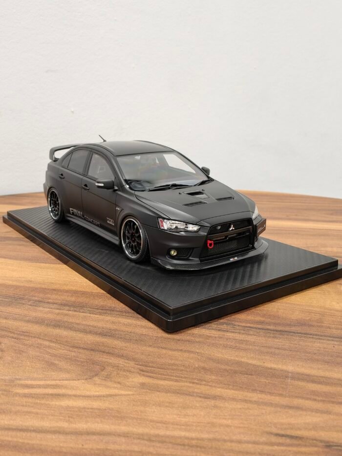 Mitsubishi Lncr Evltn X CZ4A 1:18 Matte Black - Image 2