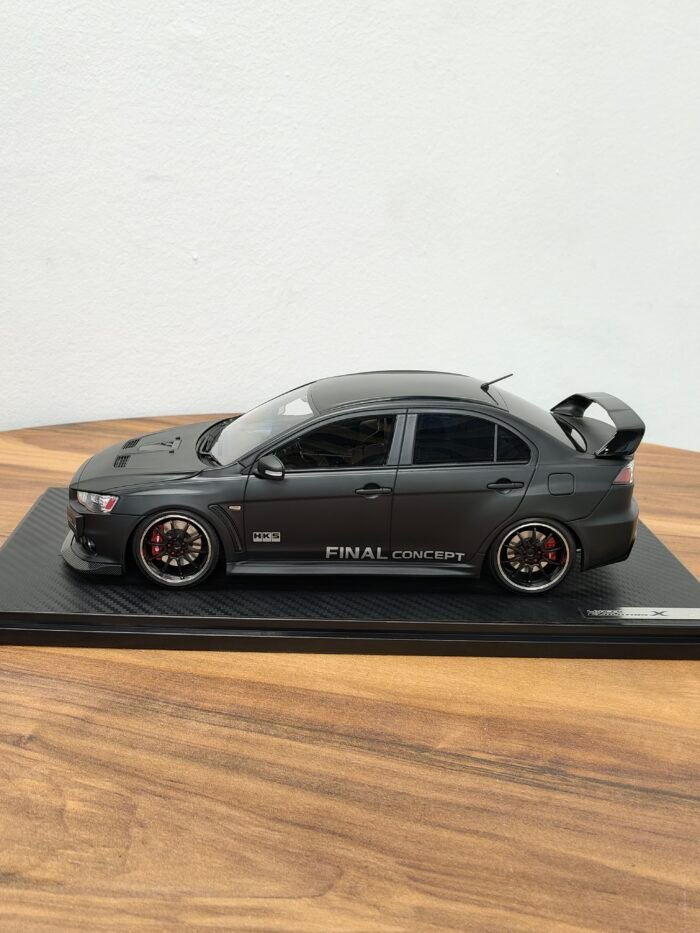 Mitsubishi Lncr Evltn X CZ4A 1:18 Matte Black - Image 3