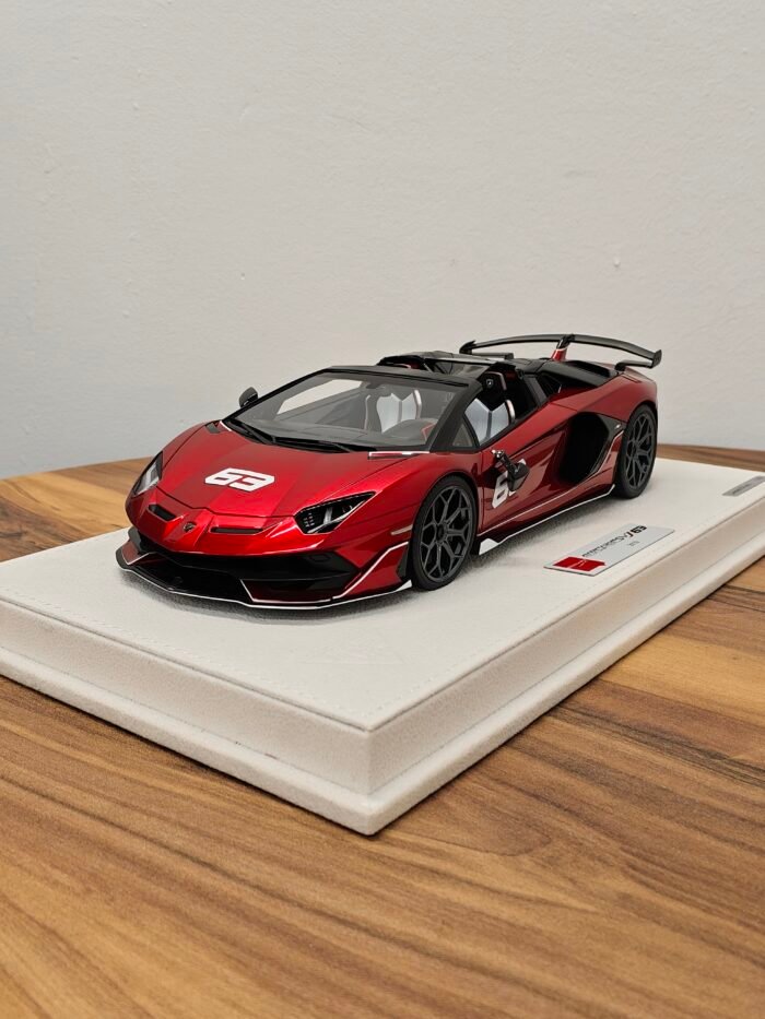 Lamborghini Aventador SVJ 63 Roadster 2019 Candy Red 1:18