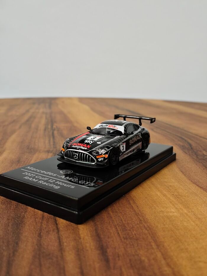 Mercedes-AMG GT3 2021 Gulf 12 Hours Ram Racing 1:64 Black