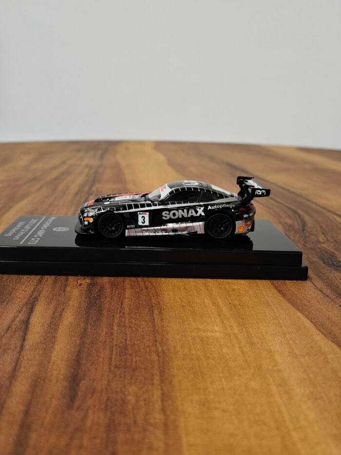 Mercedes-AMG GT3 2021 Gulf 12 Hours Ram Racing 1:64 Black - Image 3