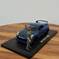 Brian&Z009 Nissan GT-R(35) Blue Scale 1/18