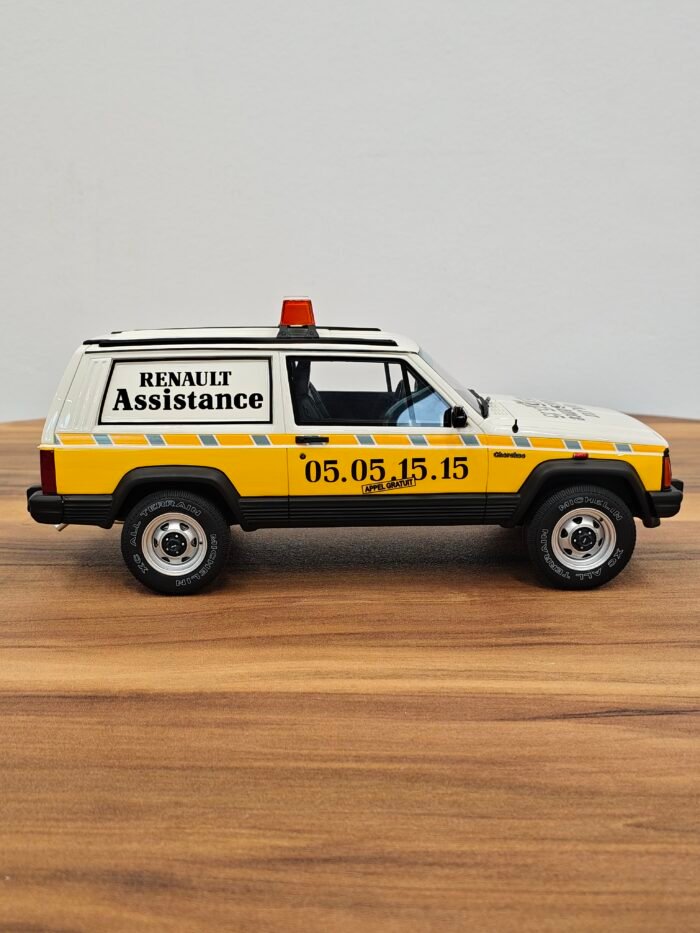 Jeep Cherokee Renault Assistance 1:18 White - Image 3
