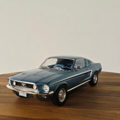 Ford Mustang Fastback GT 1968 ( Light Blue Metallic) Scale 1/12