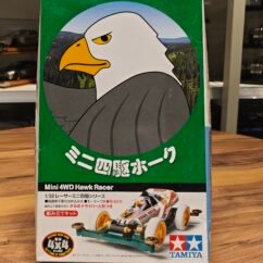 Mini 4WD Hawk Racer (White) Scale 1/32