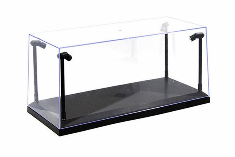 Acrylic LED Display Case, Black - ModelToyCars - 1/18 Scale Display Case for Diecast Cars