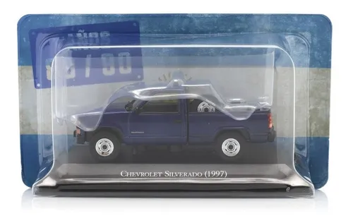Chevrolet Silverado 1997 Blue 1:43 - Image 4